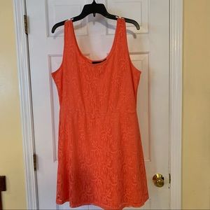 Orange/peach sleeveless dress by Metaphor.